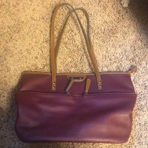 Burgandy shoulder bag